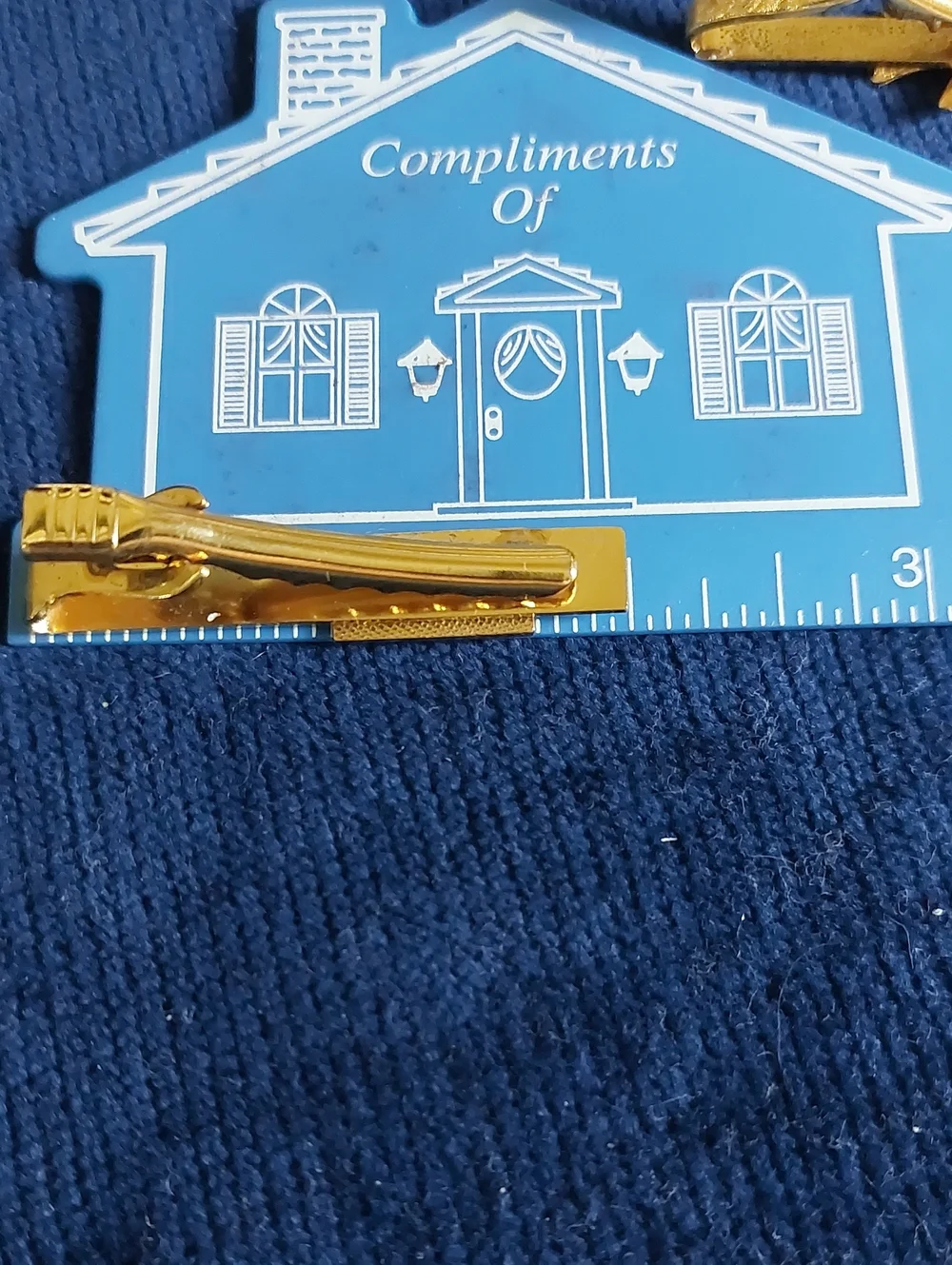 Vintage USA Flag / Jet Plane Tie Clips, Estate Jewelry, Lot of 2 Pieces